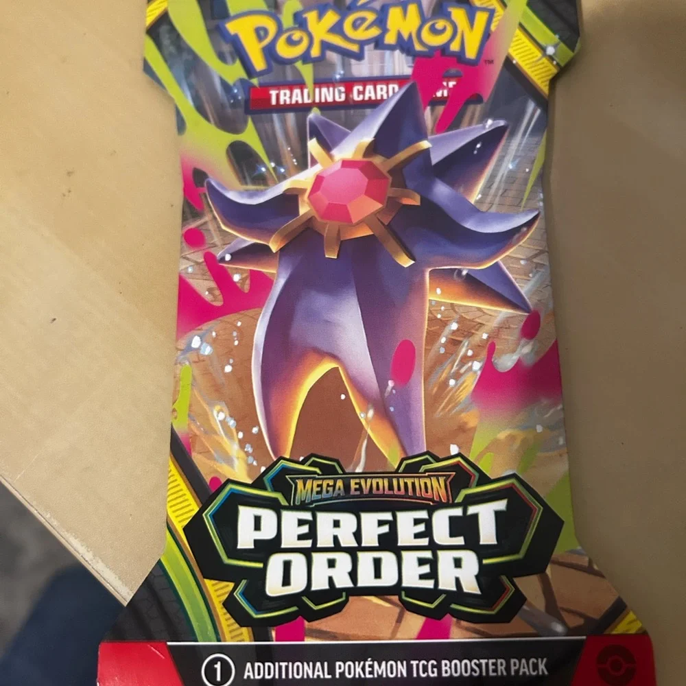 7 Pokémon TCG Mega Evolution Perfect Order Booster Pack Lot - Colorful Artwork